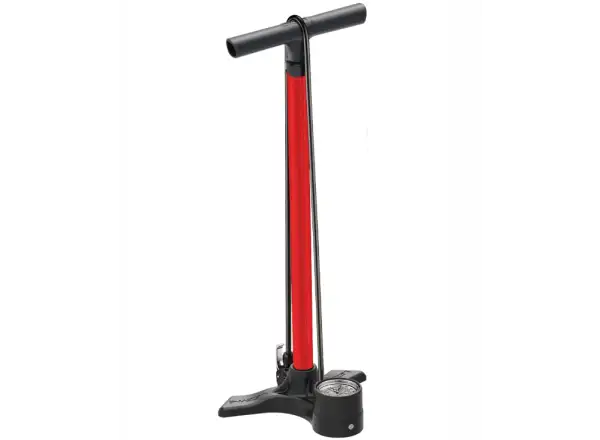 Lezyne Macro Floor Drive DV dílenská pumpa červená