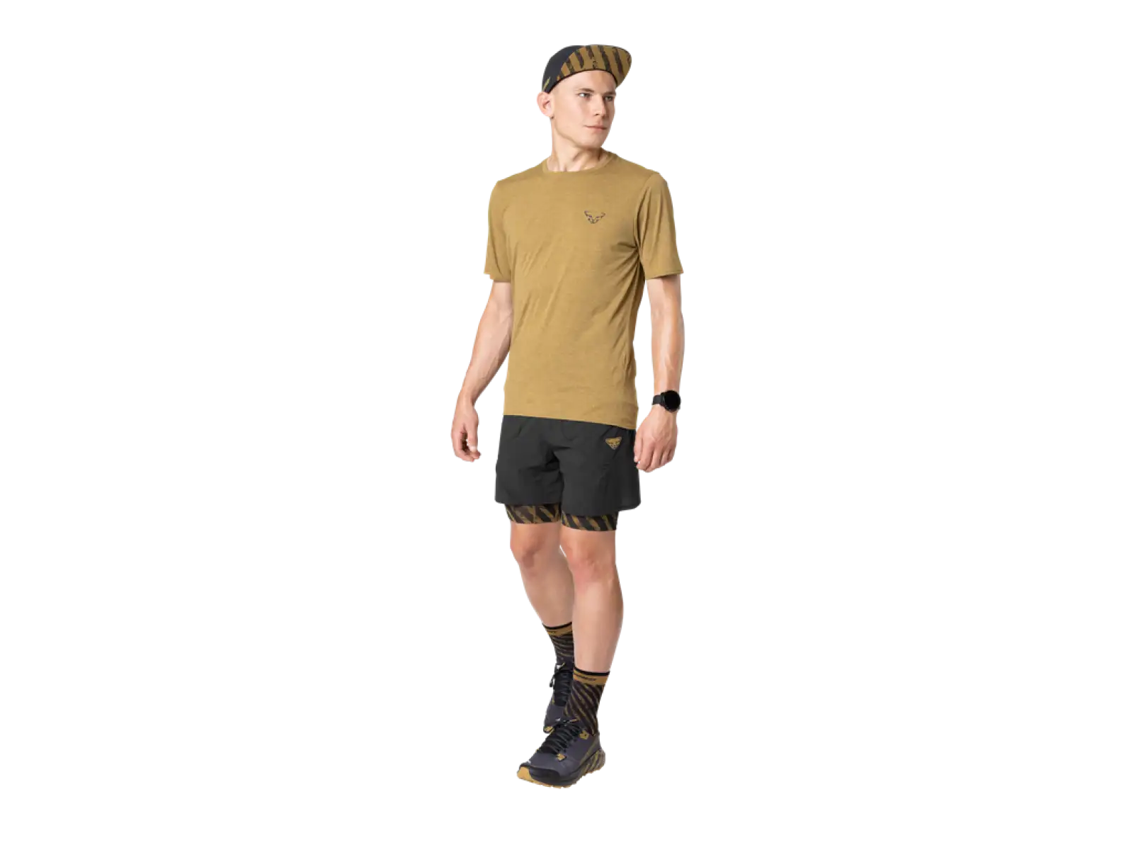 Dynafit Trail 2v1 pánské běžecké kraťasy Black Out
