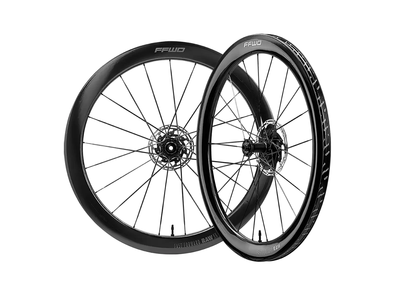 FFWD RAW CS 55 silniční vypletená kola Gloss Black