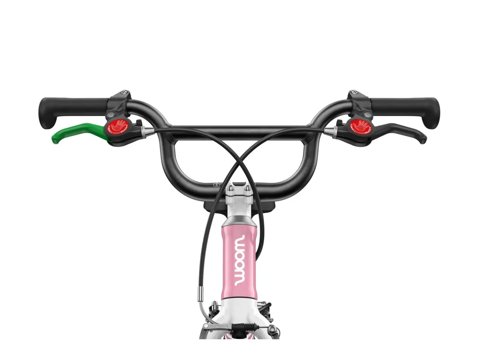 Woom GO 1 Plus dětské odrážedlo 14" barva Powder Pink