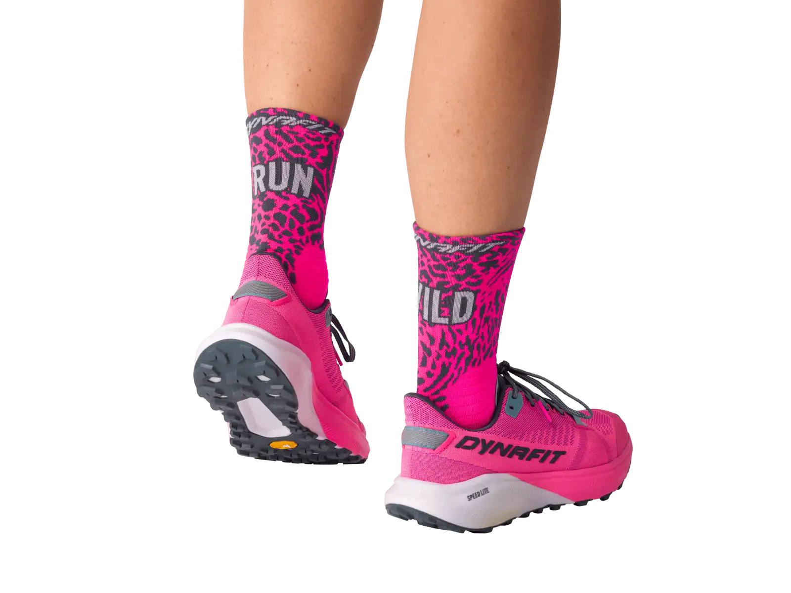 Dynafit Run Wild Crew běžecké ponožky Pink Glo/0720