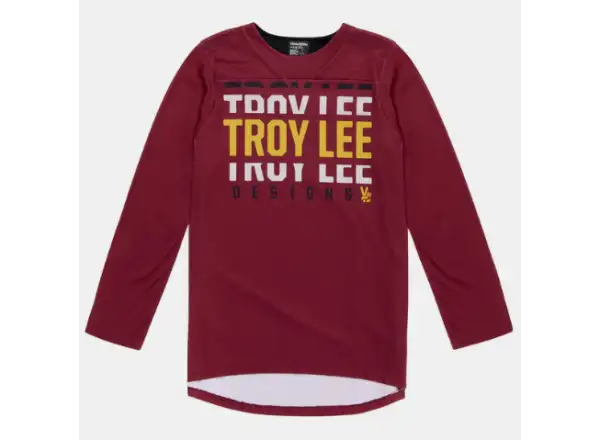 Troy Lee Designs Ruckus Spun pánský dres 3/4 rukáv Oxblood