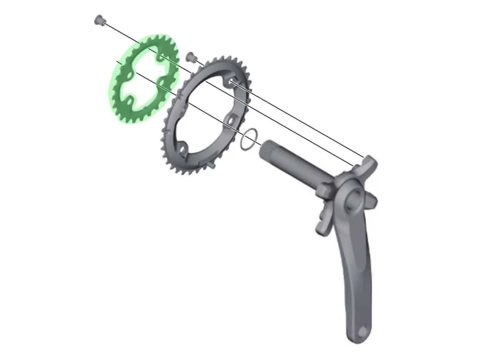 Shimano XT FC-M8000-2 převodník 28 zubů