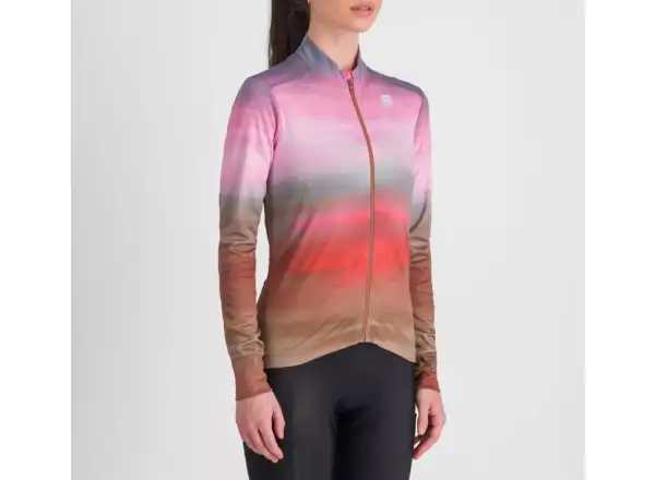 Sportful Flow Supergiara Thermal dámský dres dlouhý rukáv Cayenna Red/Pink