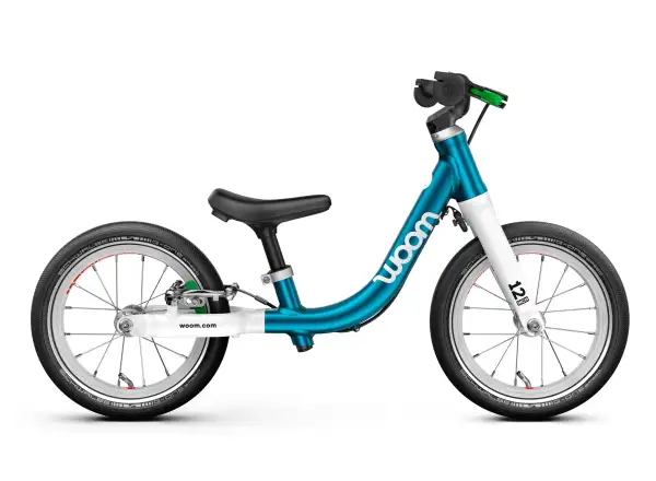 Woom GO 1 Metallic Blue 12 dětské odrážedlo