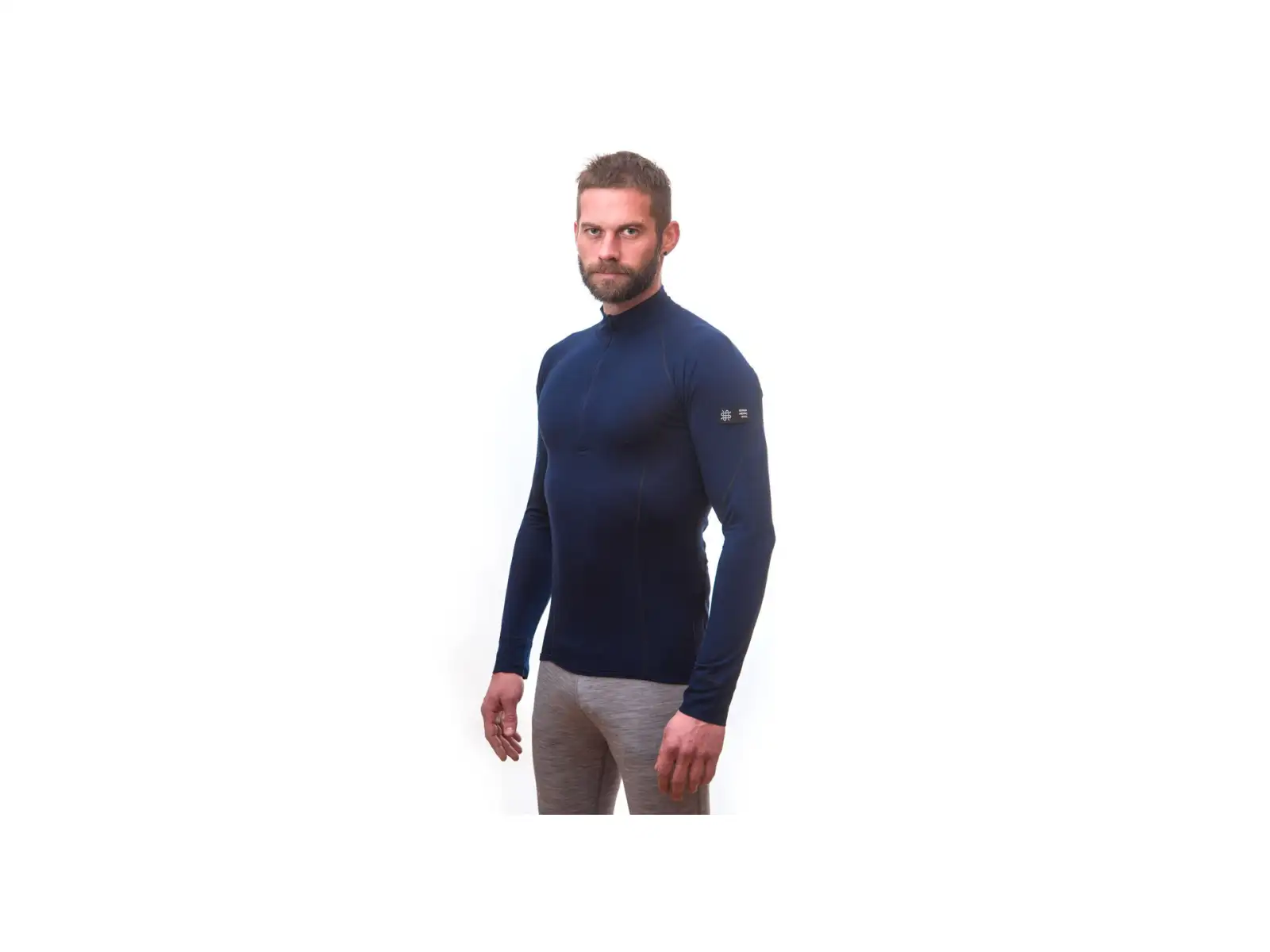 Sensor Merino Active pánské triko dlouhý rukáv Deep Blue