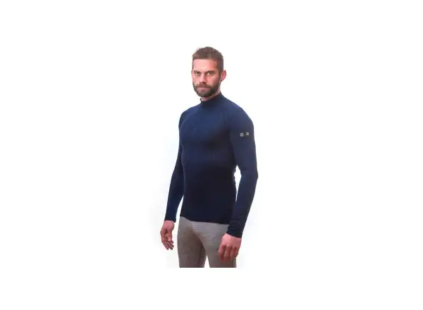 Sensor Merino Active pánské triko dlouhý rukáv Deep Blue