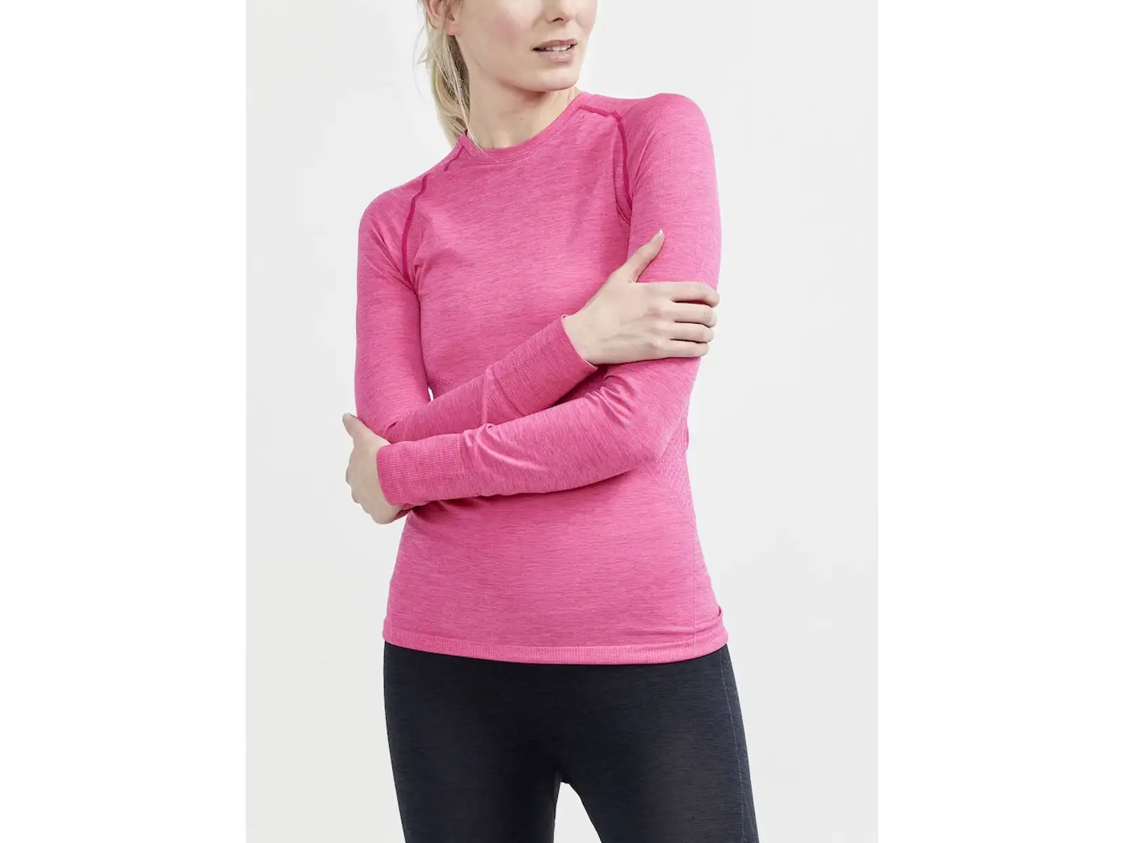 Craft Core Dry Active Comfort dámské triko dlouhý rukáv růžová