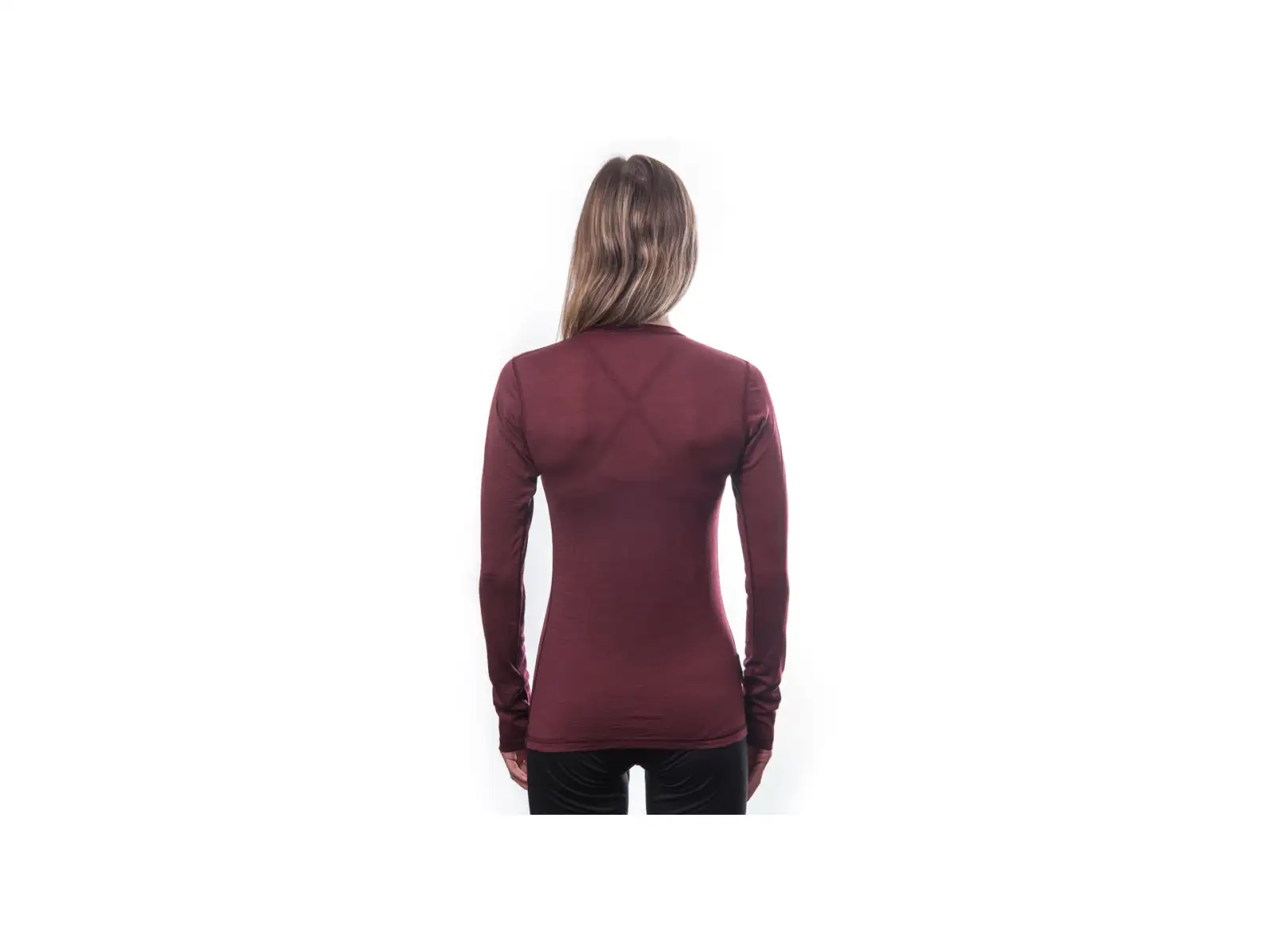 Sensor Merino Air dámské triko dlouhý rukáv Port Red