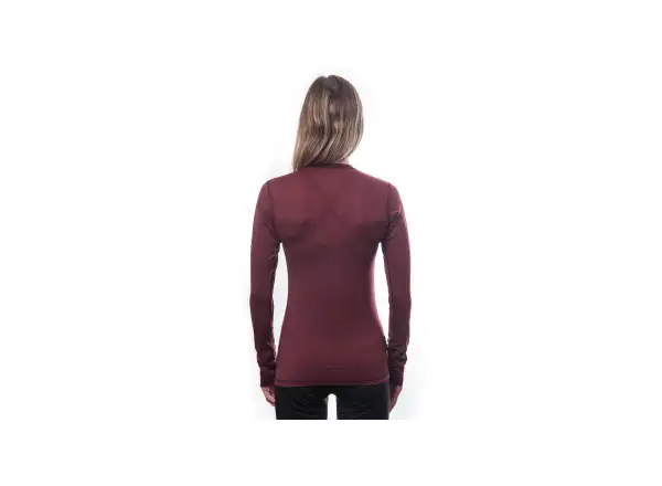Sensor Merino Air dámské triko dlouhý rukáv Port Red