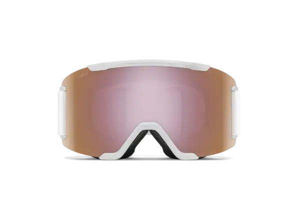 Smith Squad lyžařské brýle White Vapor / ChromaPop Everyday Rose Gold Mirror (2 skla)