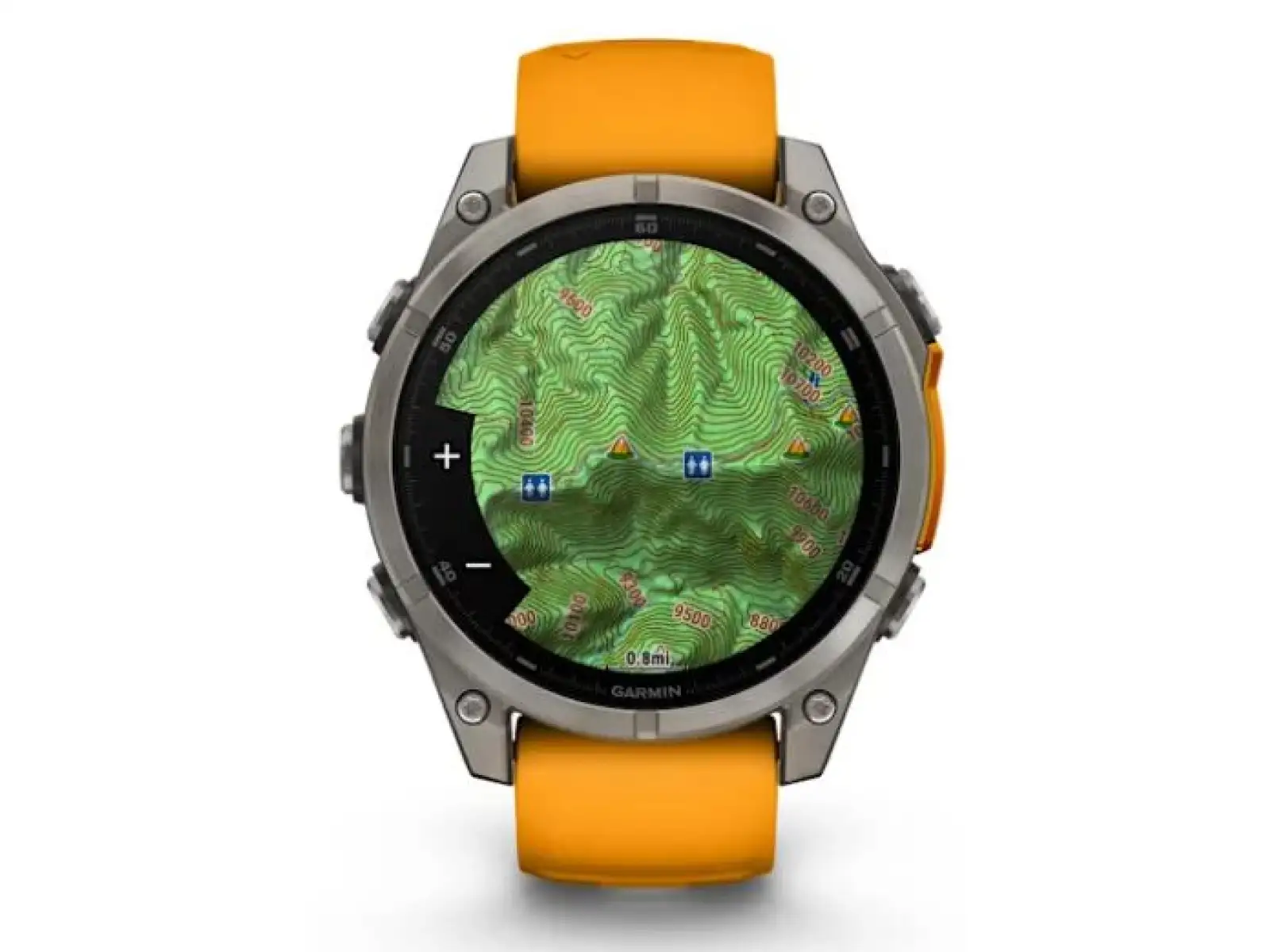 Garmin fenix 8 - 47 mm AMOLED Sapphire chytré hodinky Titanium Orange/Graphite