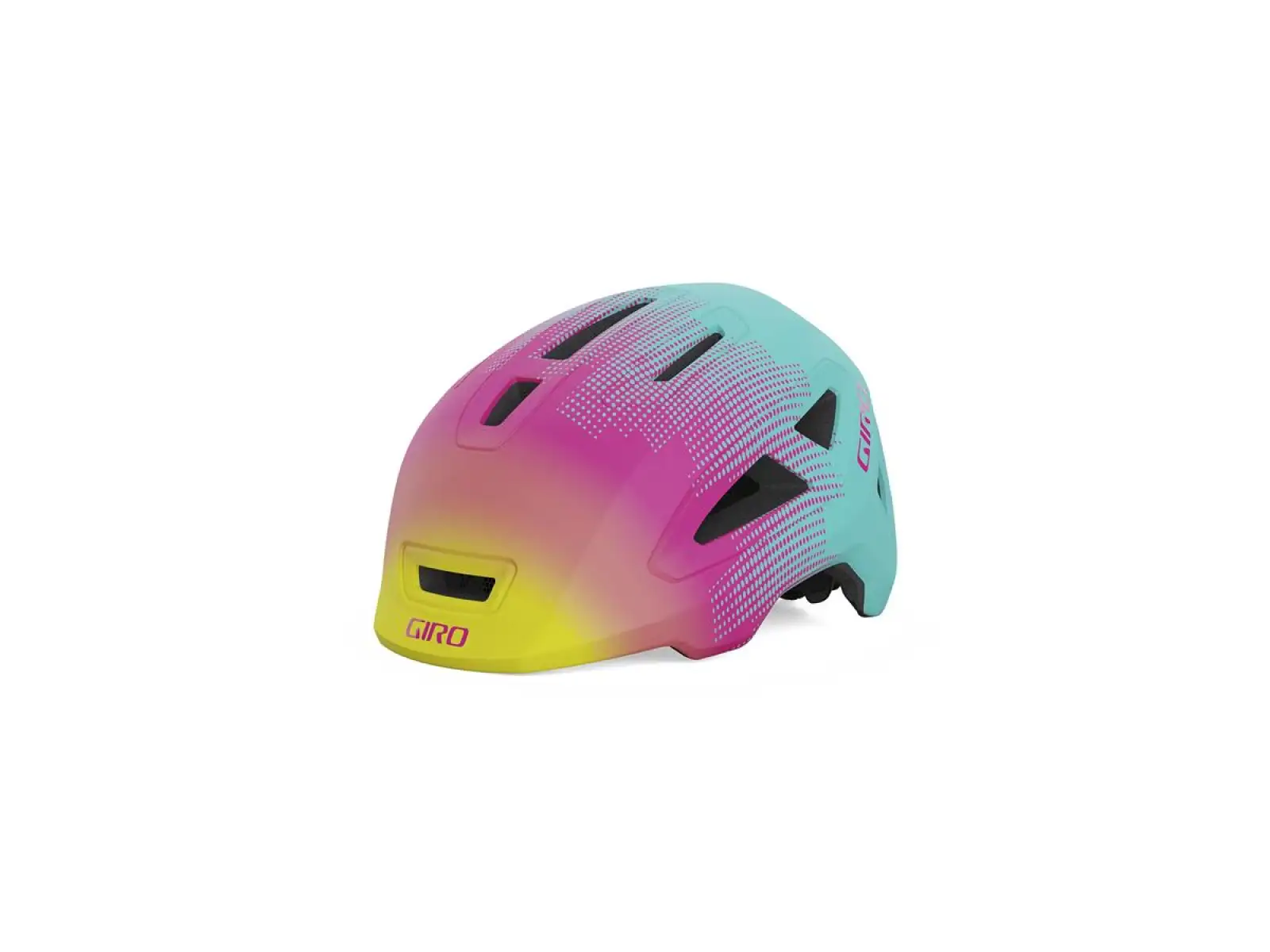 Giro Scamp II dětská přilba Mat Teal/Pink Towers