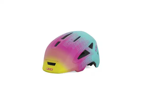 Giro Scamp II dětská přilba Mat Teal/Pink Towers