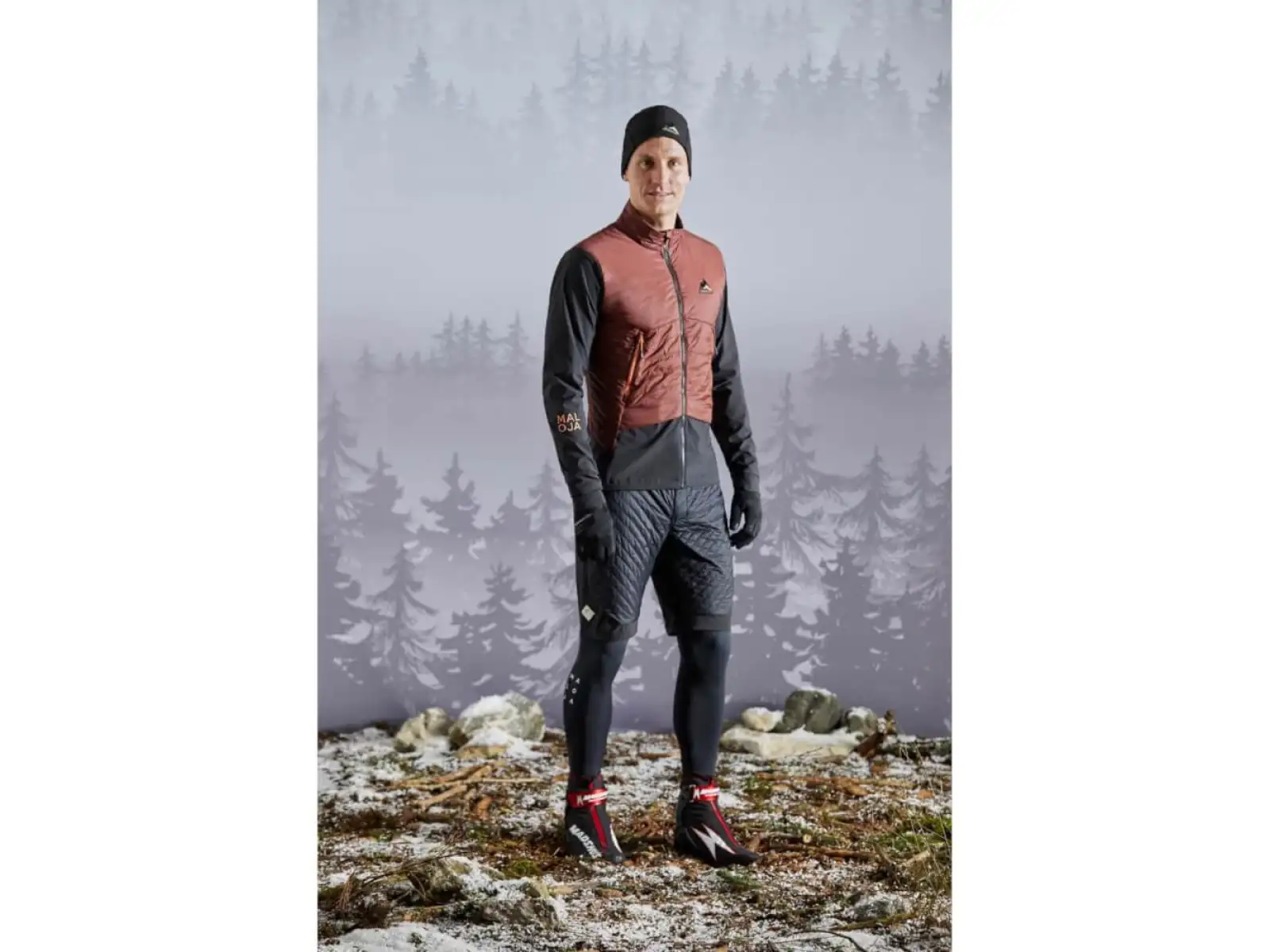 Maloja KolkrabeM. pánská mikina moss multi