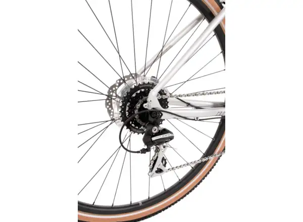 Rock Machine CrossRide 300 gloss silver/black trekingové kolo