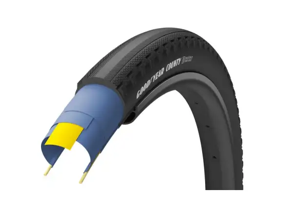 Goodyear County Ultimate Tubeless Complete 40-622 gravel plášť kevlar Black