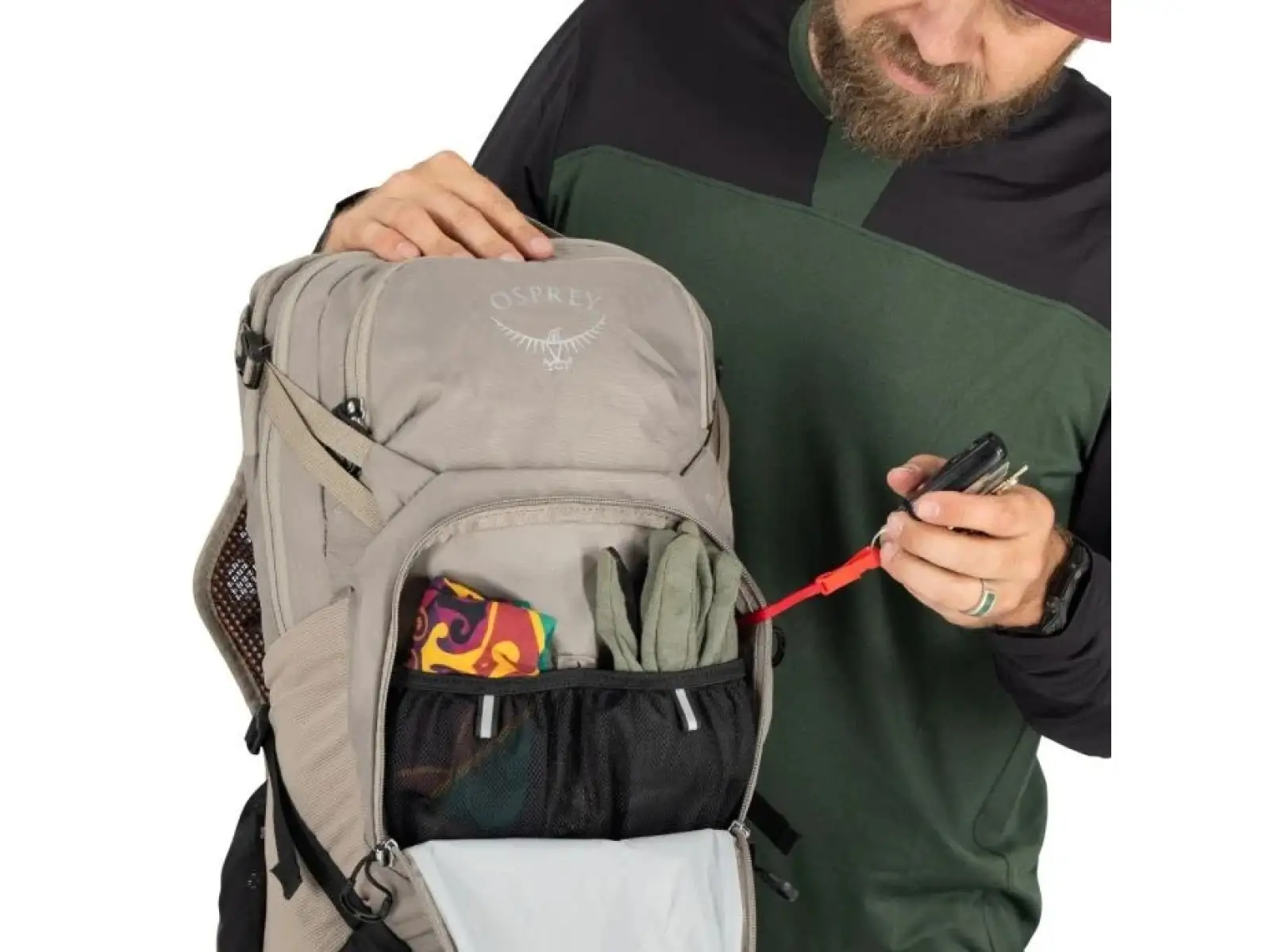Osprey Raptor 14 batoh Pediment Grey