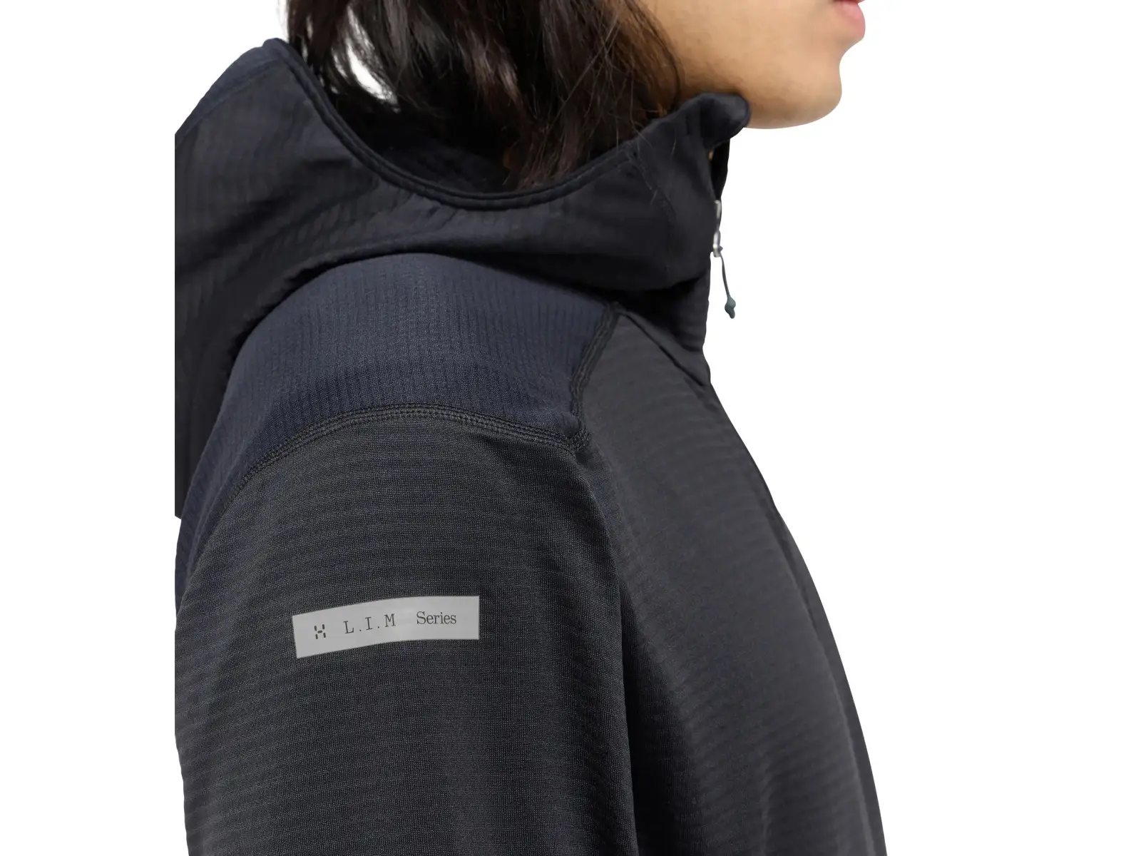 Haglöfs L.I.M Mid Multi Hood pánská mikina  True Black