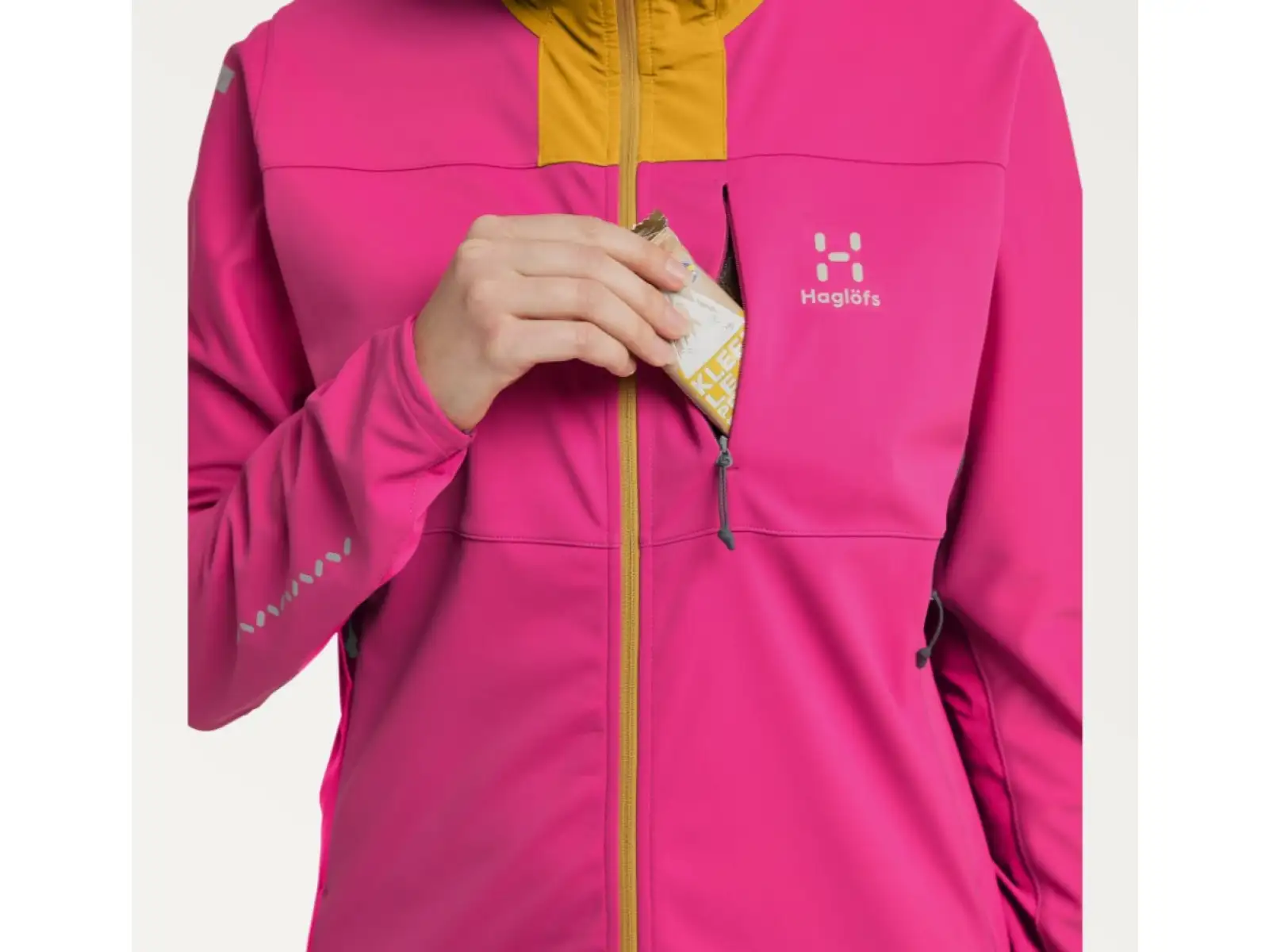 Haglöfs L.I.M Hybrid Softshell dámská bunda růžová