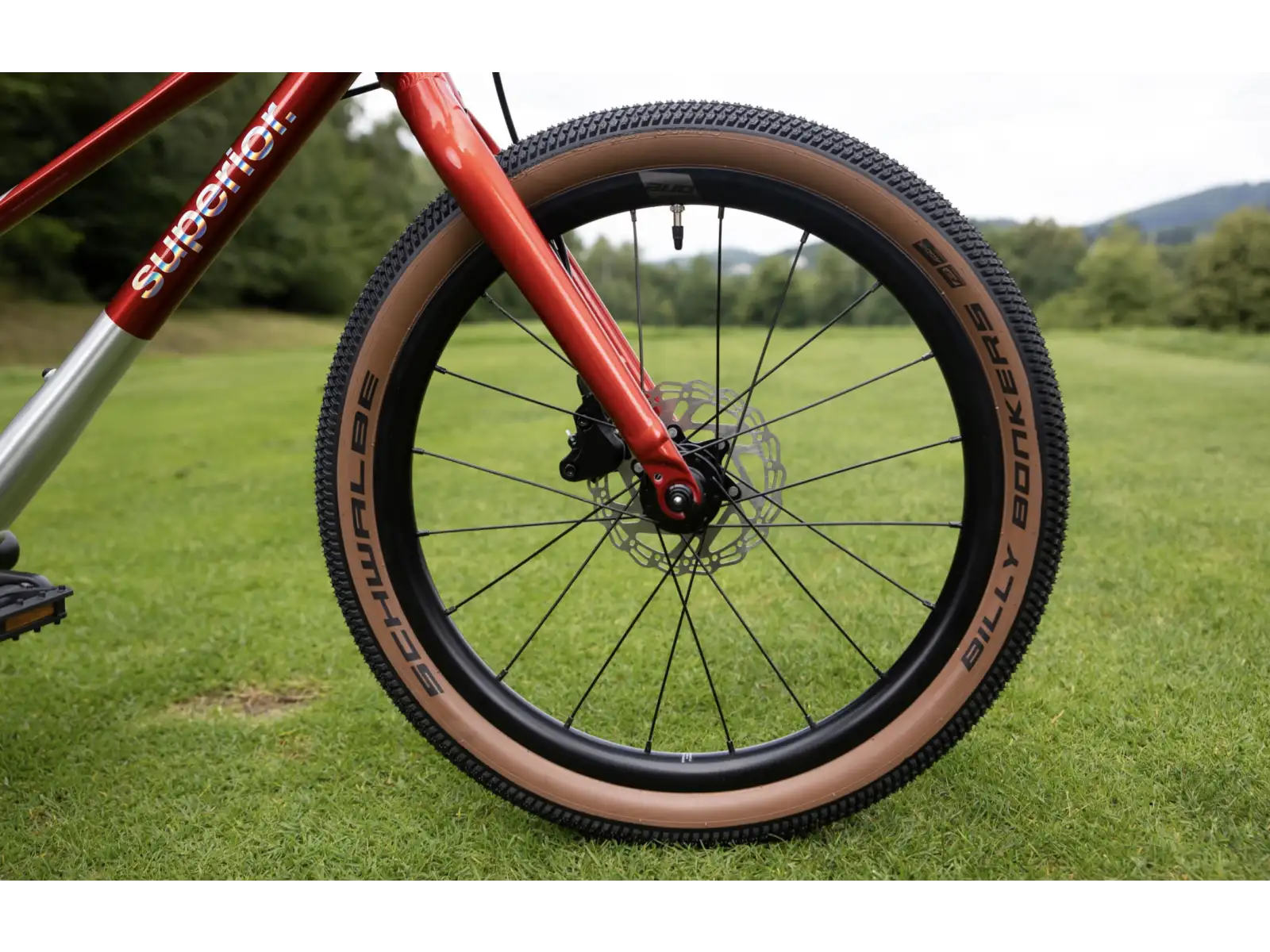 Superior TEAM 20 dětské kolo Gloss Brushed Alu / Red