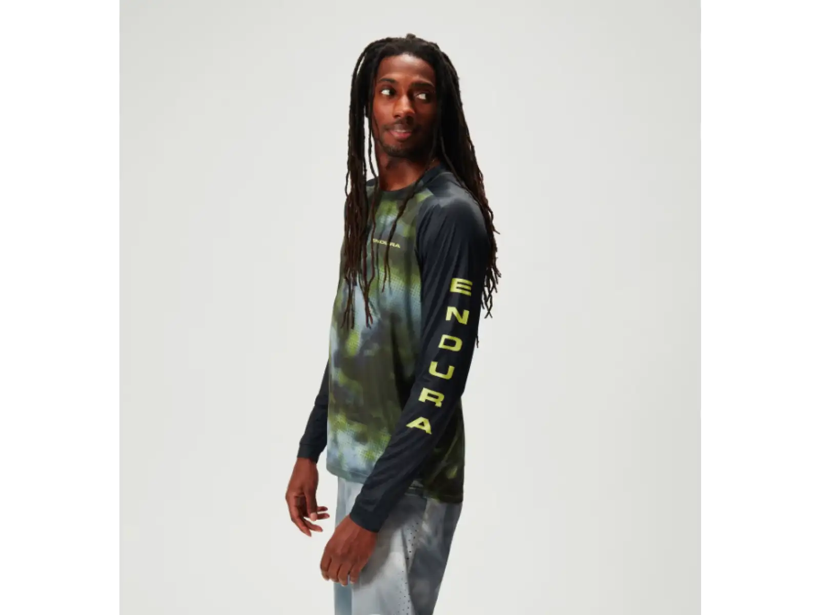 Endura Pixel Cloud pánský dres dlouhý rukáv Black