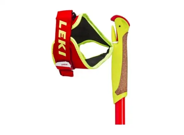 Leki HRC Junior dětské běžecké karbonové hole Neon red/Yellow/Black