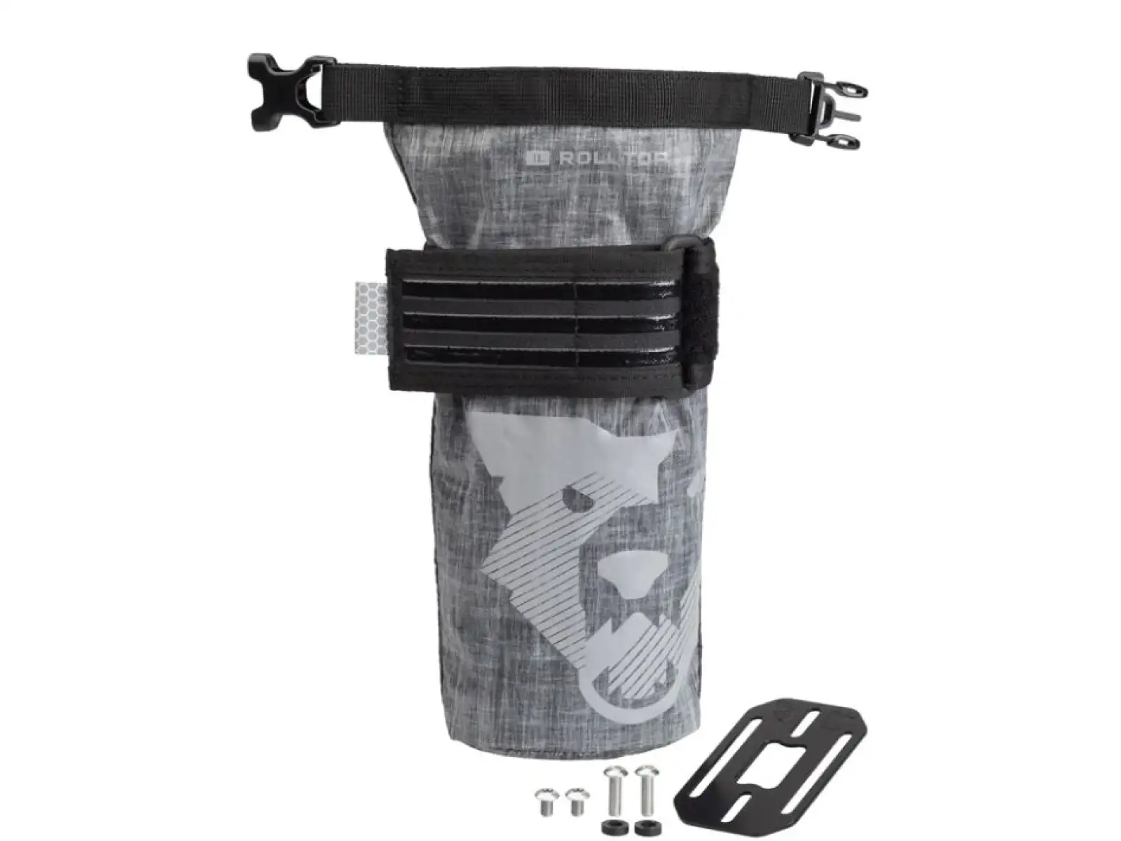 Wolf Tooth TekLite Roll Top Bag brašna s adaptérem 0,6 l šedá