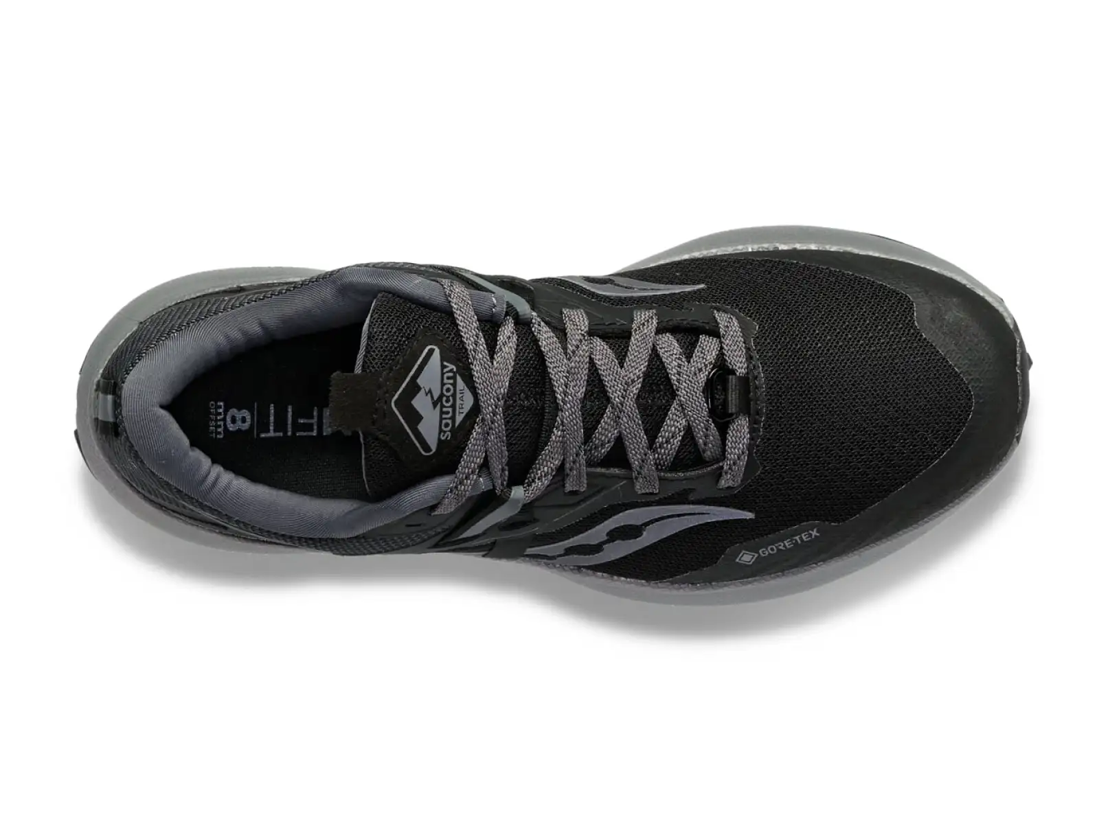 Saucony Ride 15 TR GTX dámské běžecké boty Black/Charcoal