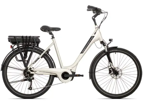 Rock Machine Cityride e400 B městské elektrokolo Gloss Metallic Silver