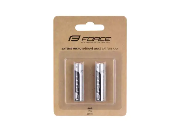 Force baterie mikrotužkové AAA 1,5V 2 ks