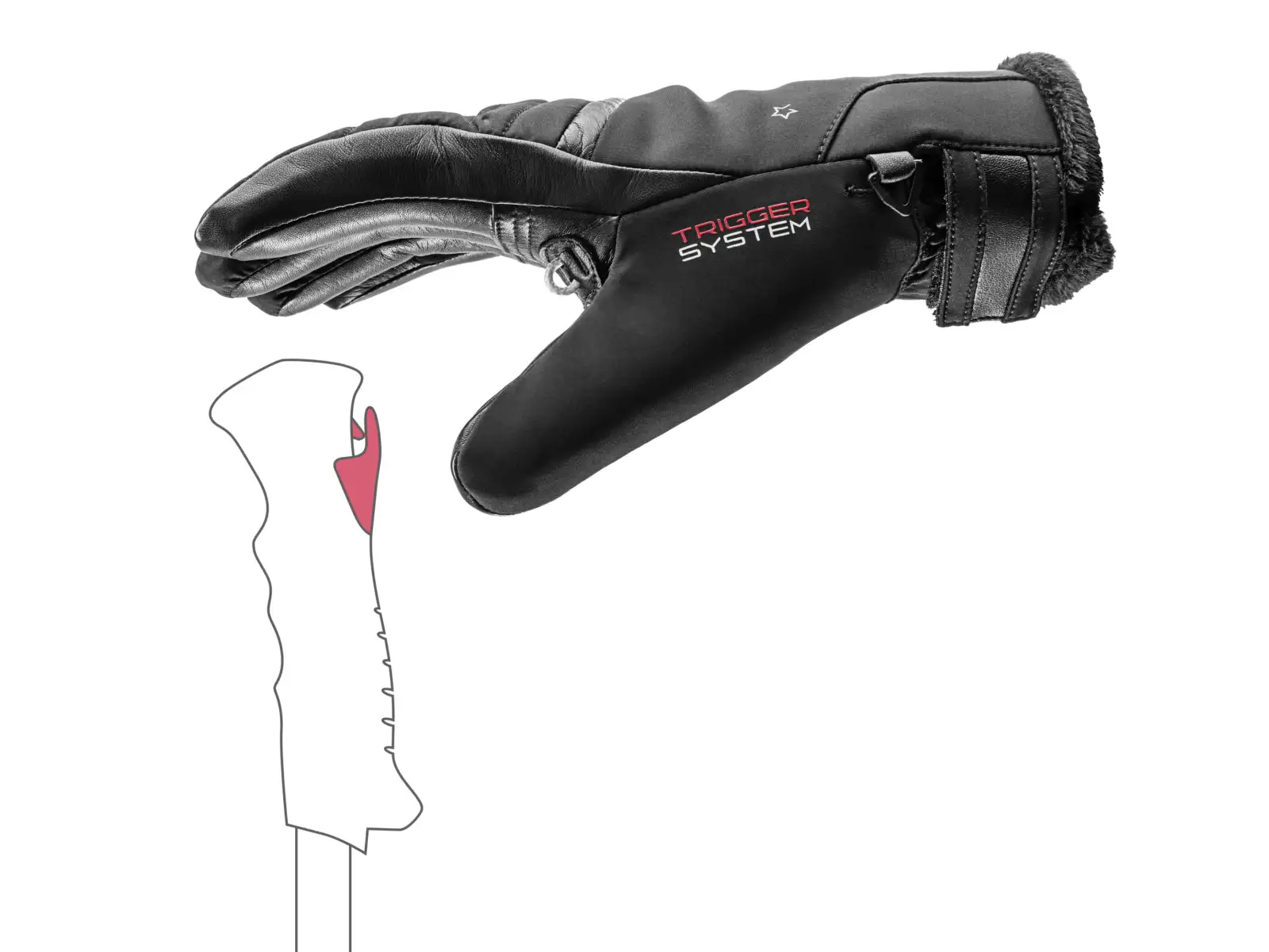 Leki Snowfox 3D Women dámské rukavice Black