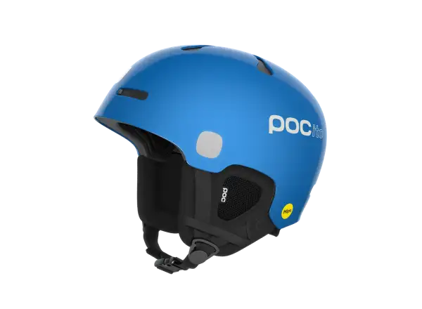 POC POCito Auric Cut MIPS dětská lyžařská přilba Fluorescent Blue
