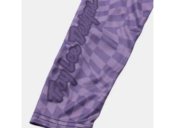Troy Lee Designs Lilium Twisted Checkers dámský dres douhý rukáv Deep Purple