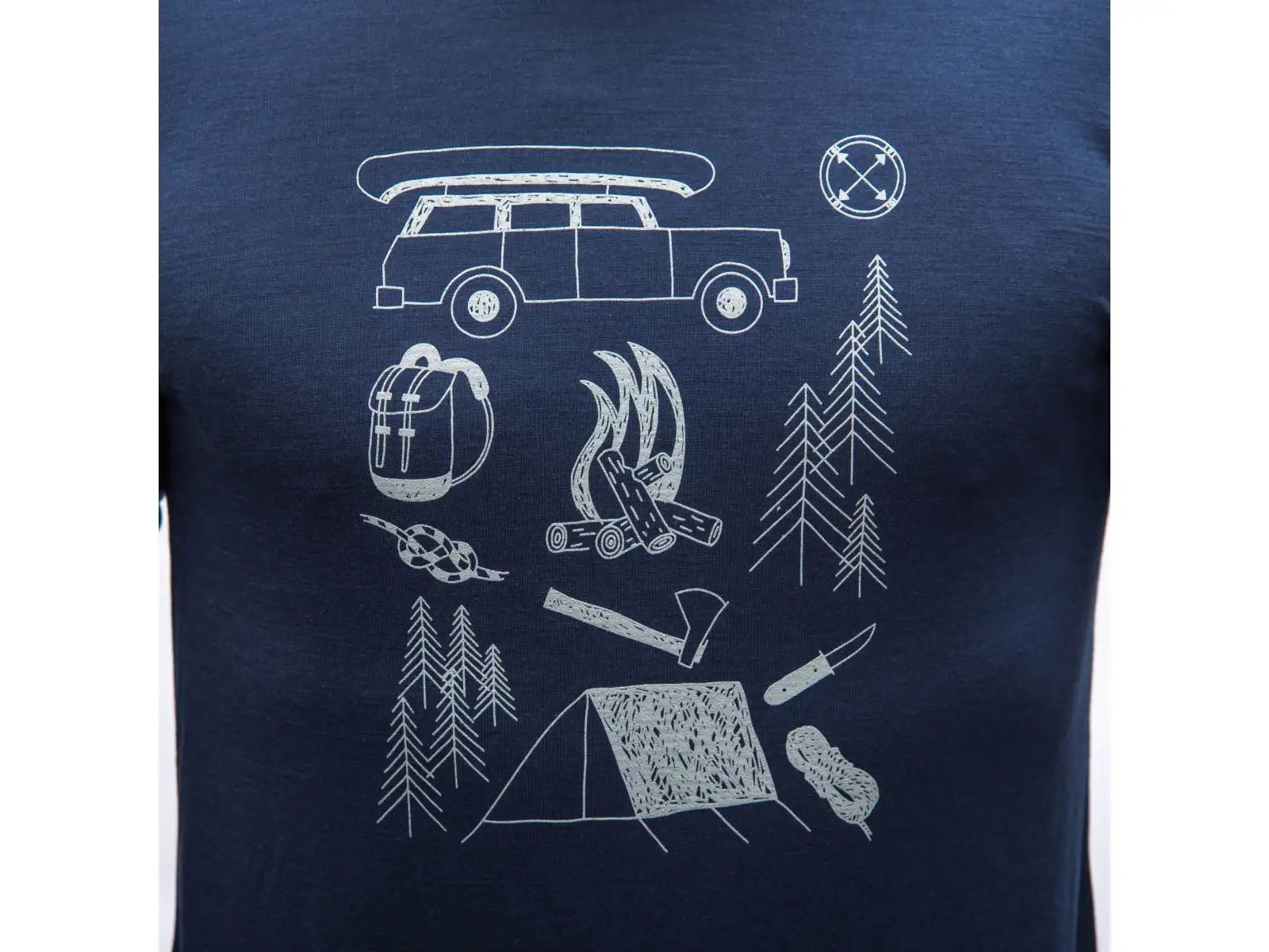 Sensor Merino Active Outside pánské triko dlouhý rukáv Deep Blue