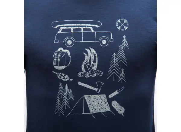 Sensor Merino Active Outside pánské triko dlouhý rukáv Deep Blue