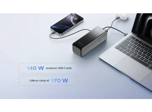 EcoFlow Rapid Power Banka (25000mAh,170W) - stříbrná