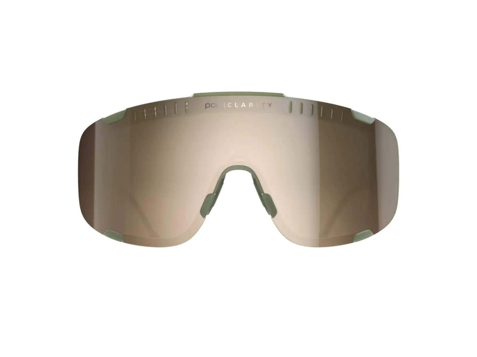 POC Devour cyklistické brýle Epidote Green/Translucent Brown Silver