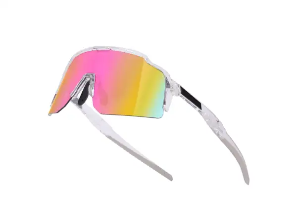 Force Strive cyklistické brýle transparentní/růžové zrcadlové sklo