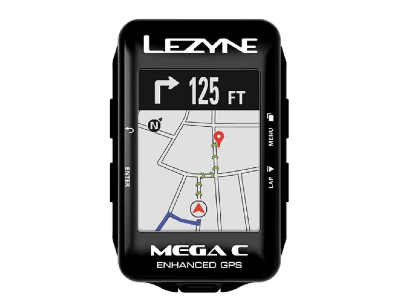 Lezyne Mega C GPS navigace černá