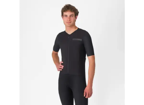 Castelli Premio Evo pánský dres krátký rukáv Light Black