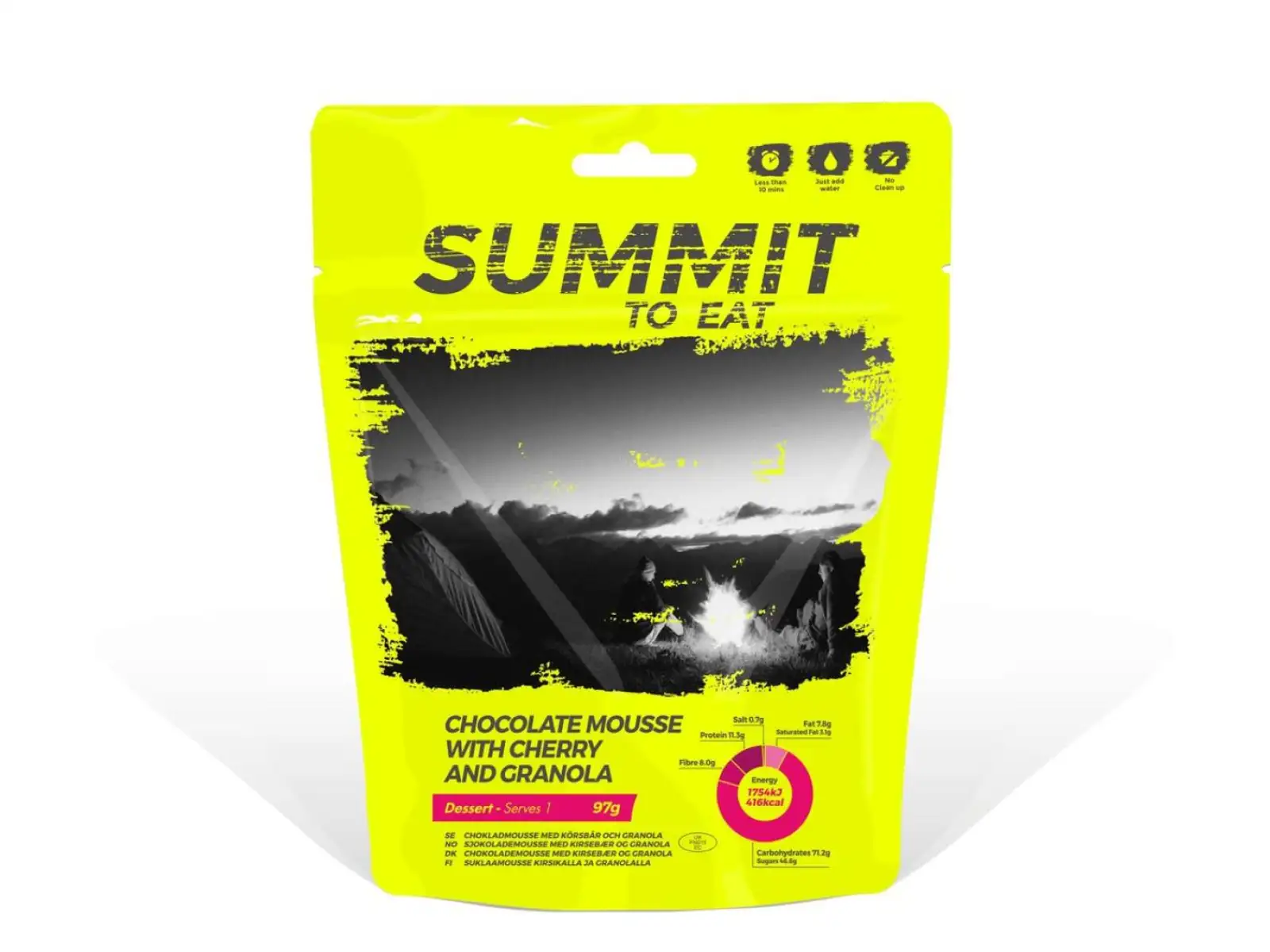 Summit To Eat dehydrované jídlo Čokoládová pěna s Granolou a třešněmi 97 g