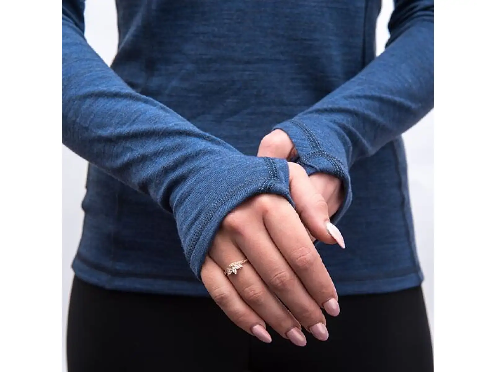 Sensor Merino Bold dámské triko dlouhý rukáv Cool Blue