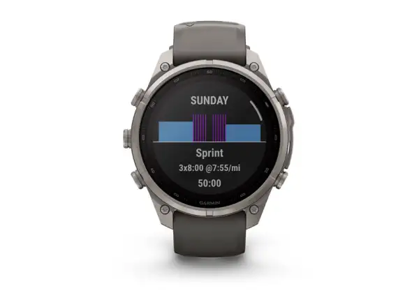 Garmin Fénix 9 Pro inReach Solar 47 mm chytré hodinky Titanium Pebble Gray/Silver Gray
