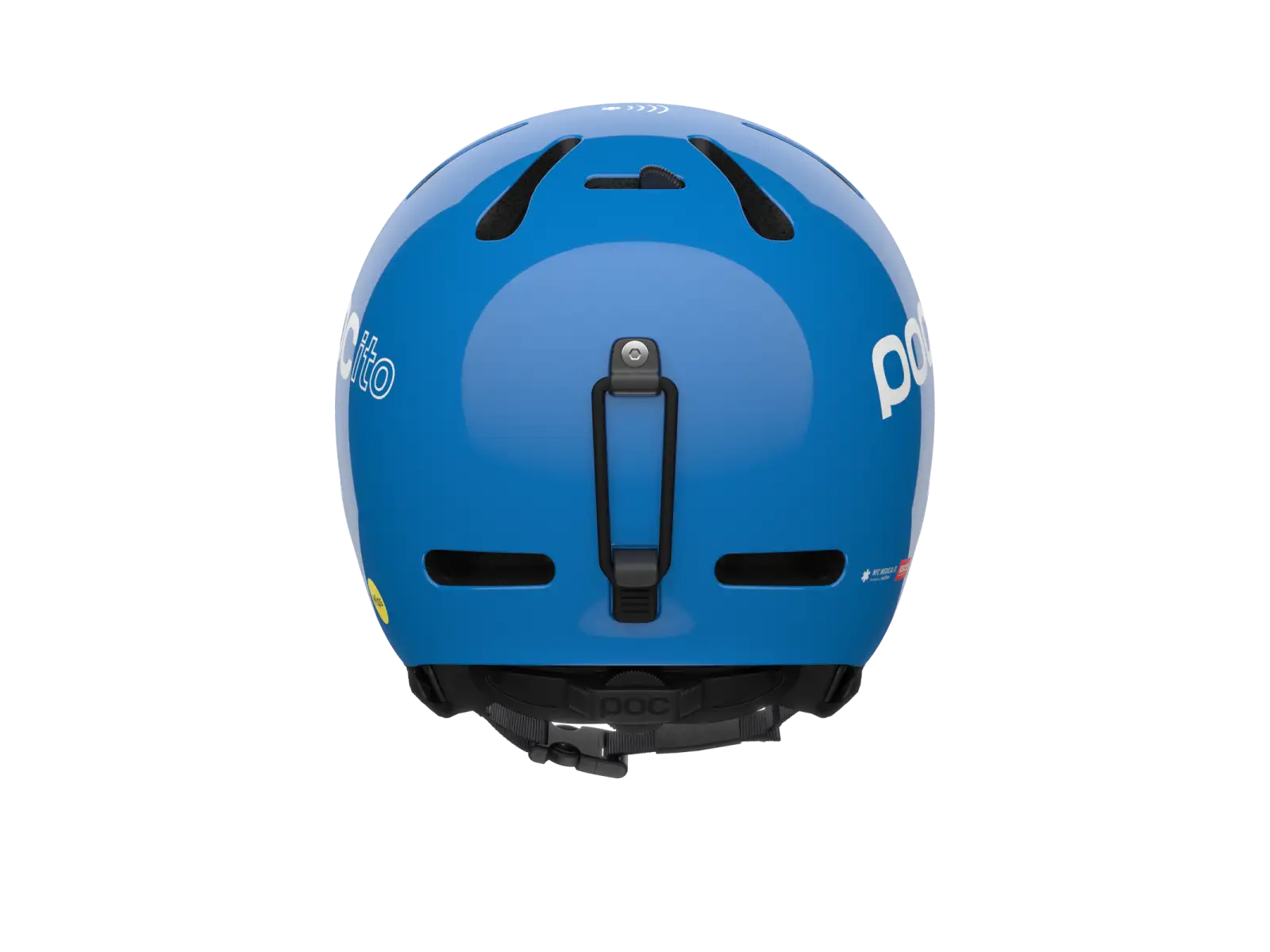 POC POCito Fornix MIPS dětská lyžařská helma Fluorescent Blue