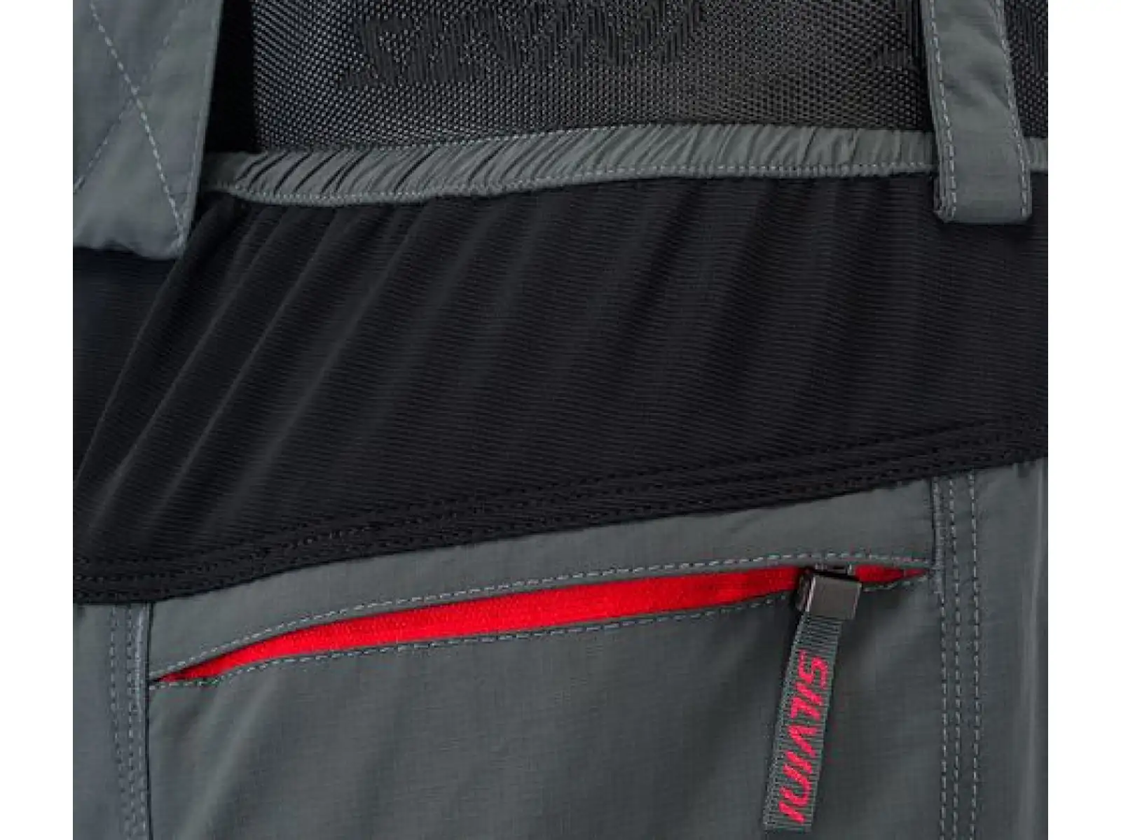 Silvini Rango pánské MTB kraťasy charcoal/red