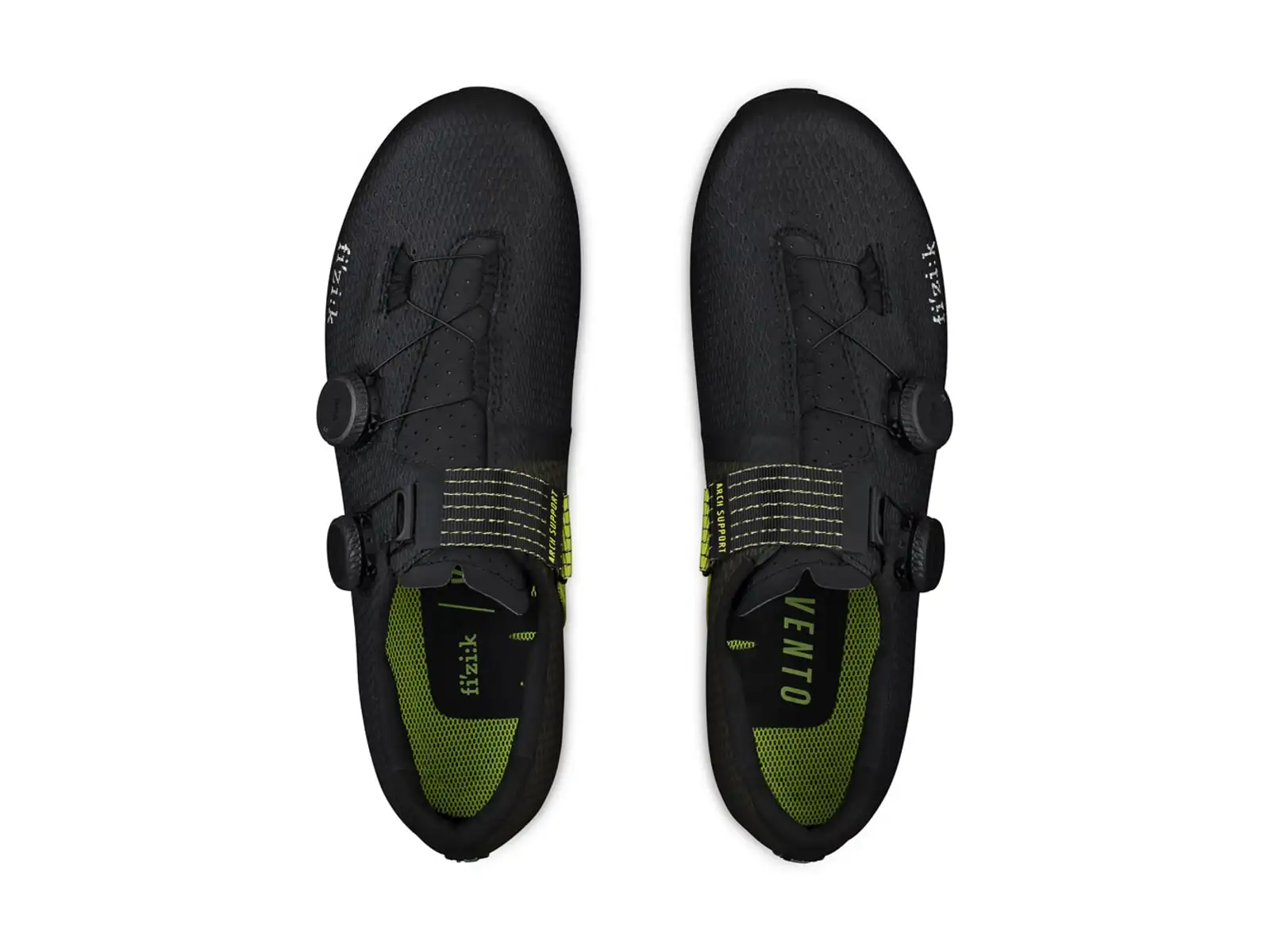 Fizik Vento Stabilita Carbon silniční pánské tretry Black/Yellow Fluo