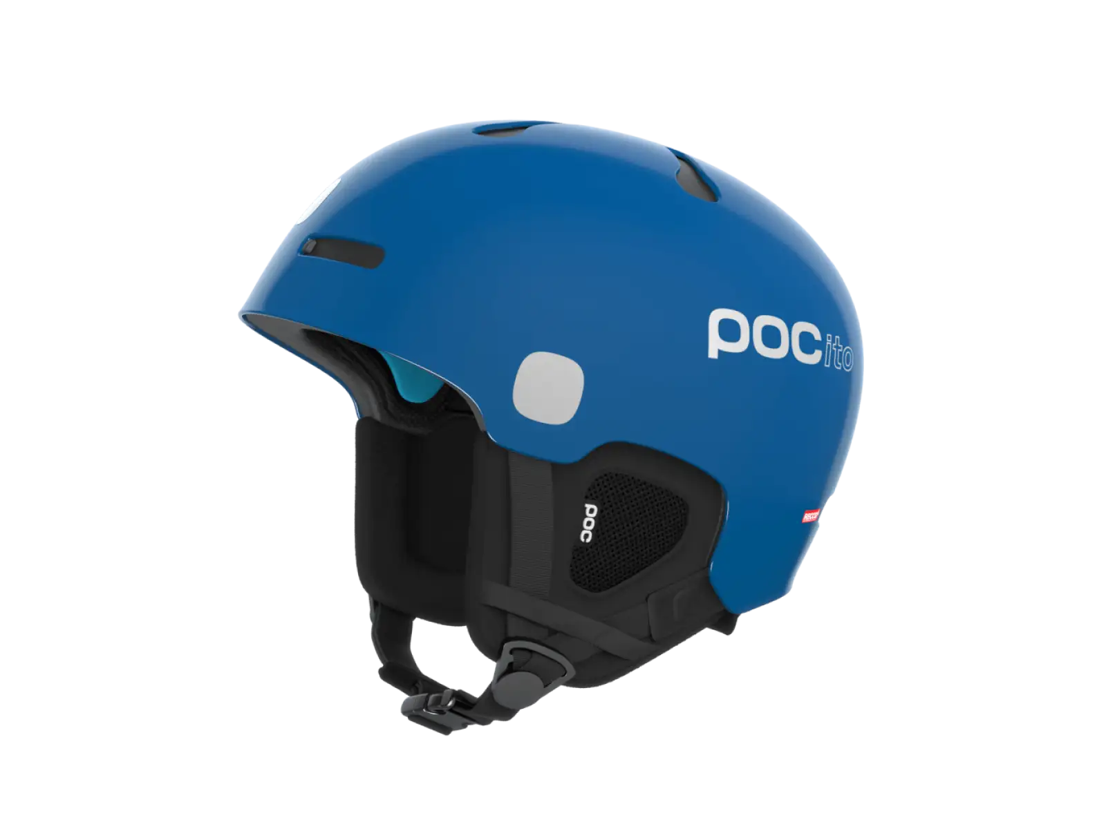 POC POCito Auric Cut Spin dětská lyžařská helma Fluorescent Blue