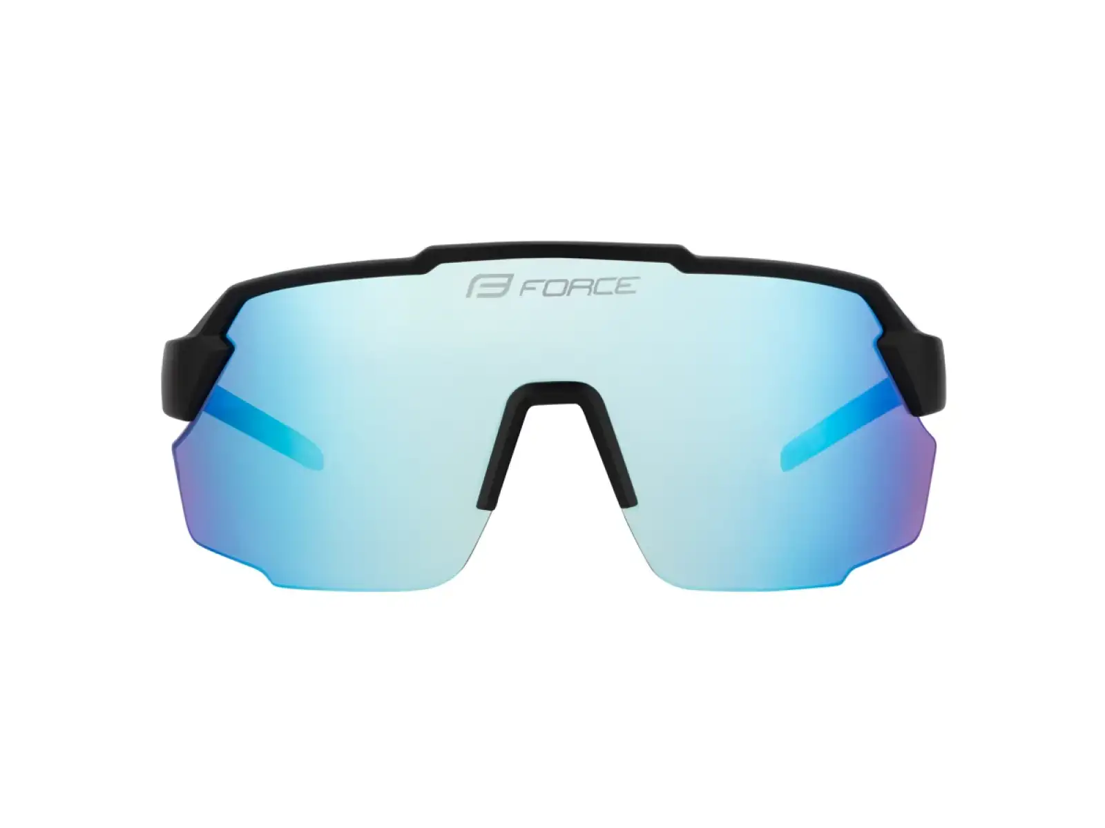 Force Pulse cyklistické brýle černé/modré zrcadlové sklo