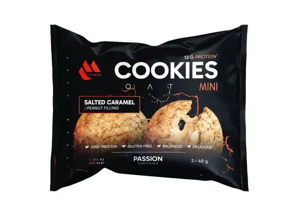 Passion MPower Cookie Gain Mini 2x40g Slaný karamel arašídová náplň